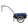 Fahrradanhänger/Handwagen aus blauem Stahl, 155 x 60 x 83 cm von vidaXL, Fahrradanhänger - Ref: Foro24-91772, Preis: 140,52 €...