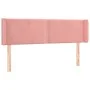 Cabecero con LED de terciopelo rosa 147x16x78/88 cm de , Cabeceros y pies de cama - Ref: Foro24-3123149, Precio: 74,29 €, Des...