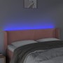 Kopfteil aus rosa Samt mit LED 147x16x78/88 cm von , Kopf- und Fußteile - Ref: Foro24-3123149, Preis: 69,79 €, Rabatt: %