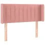 Pink velvet headboard with LED 83x16x78/88 cm by , Headboards and footboards - Ref: Foro24-3123509, Price: 51,10 €, Discount: %