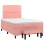 Boxspringbett mit rosa Samtmatratze 120x200 cm von , Betten und Lattenroste - Ref: Foro24-3137778, Preis: 421,43 €, Rabatt: %