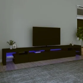 Mueble de TV con luces LED negro 290x36,5x40 cm de , Muebles TV - Ref: Foro24-3152803, Precio: 214,94 €, Descuento: %
