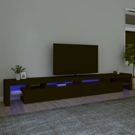 TV-Schrank mit LED-Leuchten schwarz 290x36,5x40 cm von , TV-Möbel - Ref: Foro24-3152803, Preis: 214,94 €, Rabatt: %