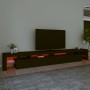 Mueble de TV con luces LED negro 290x36,5x40 cm de , Muebles TV - Ref: Foro24-3152803, Precio: 210,27 €, Descuento: %