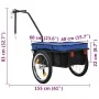 Fahrradanhänger/Handwagen aus blauem Stahl, 155 x 60 x 83 cm von vidaXL, Fahrradanhänger - Ref: Foro24-91772, Preis: 140,52 €...