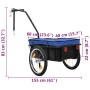 Fahrradanhänger/Handwagen aus blauem Stahl, 155 x 60 x 83 cm von vidaXL, Fahrradanhänger - Ref: Foro24-91772, Preis: 143,23 €...