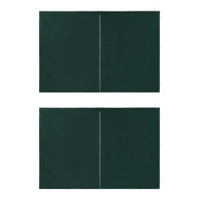 Party tent walls with zipper 2 pcs PE green by vidaXL, Tents and gazebos - Ref: Foro24-45120, Price: 22,83 €, Discount: %