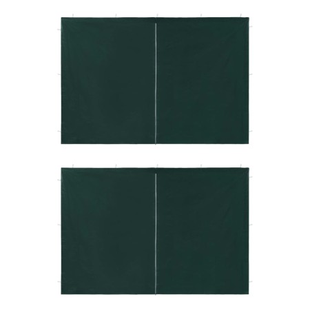 Partyzeltwände mit Reißverschluss 2 Stück PE grün von vidaXL, Zelte und Pavillons - Ref: Foro24-45120, Preis: 22,83 €, Rabatt: %