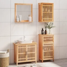 4-teiliges Badmöbelset aus massivem Walnussholz von , Badezimmermöbel - Ref: Foro24-3185785, Preis: 257,49 €, Rabatt: %