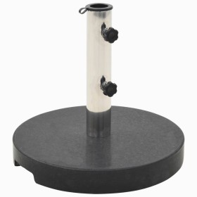 Schwarzer runder Sonnenschirmständer aus Granit, 20 kg von vidaXL, Schirmständer - Ref: Foro24-45068, Preis: 75,40 €, Rabatt: %