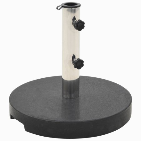 Schwarzer runder Sonnenschirmständer aus Granit, 20 kg von vidaXL, Schirmständer - Ref: Foro24-45068, Preis: 75,40 €, Rabatt: %