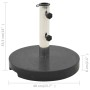 Base de sombrilla de granito redonda negra 20 kg de vidaXL, Bases para sombrillas - Ref: Foro24-45068, Precio: 69,09 €, Descu...
