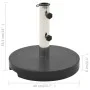 Base de sombrilla de granito redonda negra 20 kg de vidaXL, Bases para sombrillas - Ref: Foro24-45068, Precio: 63,95 €, Descu...
