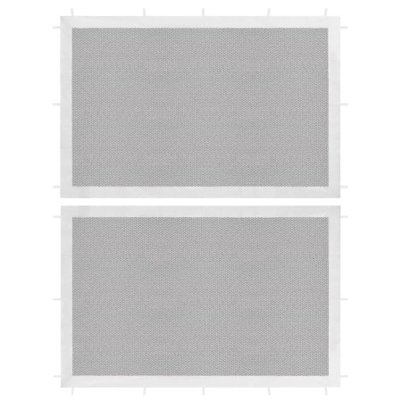 Partyzelt-Seitenwand, 2 Stück, schwarzes und weißes Netz von vidaXL, Zelte und Pavillons - Ref: Foro24-45121, Preis: 18,51 €,...
