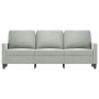 3-seater light gray velvet sofa 180 cm by , Sofas - Ref: Foro24-359209, Price: 306,47 €, Discount: %