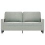 2-seater light gray velvet sofa 140 cm by , Sofas - Ref: Foro24-359199, Price: 206,95 €, Discount: %