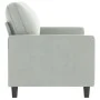 2-seater light gray velvet sofa 140 cm by , Sofas - Ref: Foro24-359199, Price: 199,93 €, Discount: %