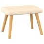Rocking chair with footrest in cream fabric by , Rocking chairs - Ref: Foro24-327624, Price: 134,69 €, Discount: %