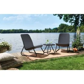 Keter Rio 3-teiliges Gartenmöbel-Set in Graphitfarbe von , Gartensets - Ref: Foro24-405984, Preis: 217,51 €, Rabatt: %