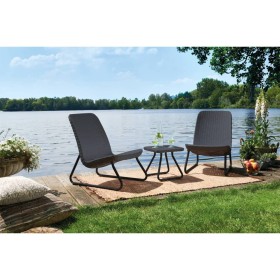 Keter Rio 3-teiliges Gartenmöbel-Set in Graphitfarbe von , Gartensets - Ref: Foro24-405984, Preis: 217,16 €, Rabatt: %
