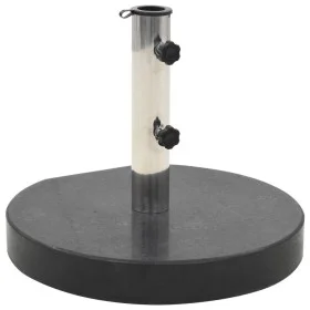 Black round granite parasol base 28.5 kg by vidaXL, Umbrella bases - Ref: Foro24-45064, Price: 81,61 €, Discount: %