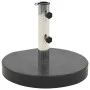 Black round granite parasol base 28.5 kg by vidaXL, Umbrella bases - Ref: Foro24-45064, Price: 83,19 €, Discount: %