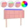 Cabecero con LED de terciopelo rosa 83x16x78/88 cm de , Cabeceros y pies de cama - Ref: Foro24-3123271, Precio: 53,72 €, Desc...
