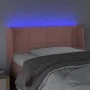 Cabecero con LED de terciopelo rosa 83x16x78/88 cm de , Cabeceros y pies de cama - Ref: Foro24-3123271, Precio: 53,72 €, Desc...