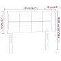 Cabecero con LED de terciopelo rosa 83x16x78/88 cm de , Cabeceros y pies de cama - Ref: Foro24-3123271, Precio: 53,72 €, Desc...