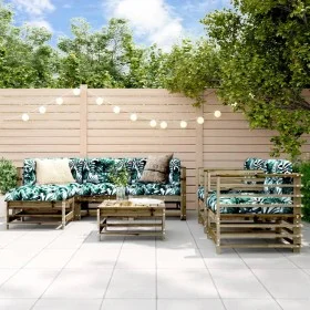 Garden furniture set 7 pieces impregnated pine wood by , Garden sets - Ref: Foro24-3186269, Price: 442,12 €, Discount: %