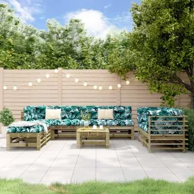 Garden furniture set 9 pieces impregnated pine wood by , Garden sets - Ref: Foro24-3186304, Price: 514,29 €, Discount: %