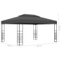 Anthracite gray gazebo 3x4 m by , Tents and gazebos - Ref: Foro24-47958, Price: 257,56 €, Discount: %