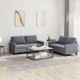 Juego de sofás con cojines 2 piezas terciopelo gris oscuro de , Sofás - Ref: Foro24-3201497, Precio: 392,90 €, Descuento: %