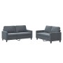 Juego de sofás con cojines 2 piezas terciopelo gris oscuro de , Sofás - Ref: Foro24-3201497, Precio: 392,90 €, Descuento: %