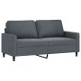 Dark gray velvet 2-piece sofa set with cushions by , Sofas - Ref: Foro24-3201497, Price: 400,16 €, Discount: %