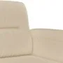 Sofa set with cushions 3 pieces cream microfiber fabric by , Sofas - Ref: Foro24-3202306, Price: 846,15 €, Discount: %