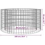 Gabionenfeuerschale aus verzinktem Eisen Ø100 cm von , Kamine - Ref: Foro24-153560, Preis: 84,71 €, Rabatt: %