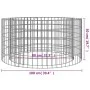 Galvanized iron gabion brazier Ø100 cm by , Chimneys - Ref: Foro24-153560, Price: 70,51 €, Discount: %