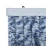 Blau-weißer und silberner Chenille-Moskitonetz-Vorhang, 56 x 185 cm von , Moskitonetze für Fenster - Ref: Foro24-284273, Prei...