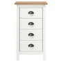 Mesita de noche Hill madera maciza de pino blanco 46x35x49,5 cm de , Aparadores - Ref: Foro24-288914, Precio: 105,78 €, Descu...