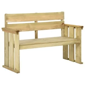 Gartenbank aus imprägniertem Kiefernholz, 121 cm von , Gartenbänke - Ref: Foro24-318407, Preis: 106,03 €, Rabatt: %