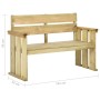 Gartenbank aus imprägniertem Kiefernholz, 121 cm von , Gartenbänke - Ref: Foro24-318407, Preis: 108,14 €, Rabatt: %