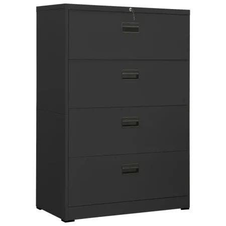 Armario archivador de acero antracita 90x46x134 cm de , Armarios archivadores - Ref: Foro24-336297, Precio: 443,14 €, Descuen...