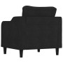 Black fabric armchair 60 cm by , Sofas - Ref: Foro24-359347, Price: 146,51 €, Discount: %