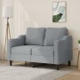 2 seater sofa in light gray fabric 120 cm by , Sofas - Ref: Foro24-359351, Price: 203,27 €, Discount: %