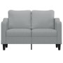 2 seater sofa in light gray fabric 120 cm by , Sofas - Ref: Foro24-359351, Price: 203,27 €, Discount: %