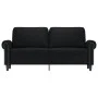2-seater sofa in black synthetic leather 140 cm by , Sofas - Ref: Foro24-359504, Price: 224,44 €, Discount: %