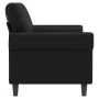 2-seater sofa in black synthetic leather 140 cm by , Sofas - Ref: Foro24-359504, Price: 224,44 €, Discount: %
