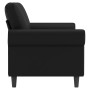 2-Sitzer-Sofa aus schwarzem Kunstleder, 140 cm von , Sofas - Ref: Foro24-359504, Preis: 209,66 €, Rabatt: %