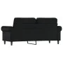2-seater sofa in black synthetic leather 140 cm by , Sofas - Ref: Foro24-359504, Price: 224,44 €, Discount: %